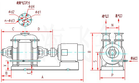 SK-6��SK-12��SK-20��SK-30��SK��42ˮ�h(hu��n)ʽ��ձü����s�C(j��)���μ����b�ߴ�D